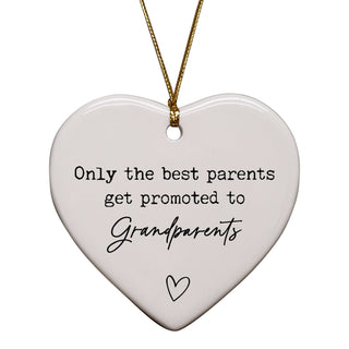 Only The Best Parents Get Promoted To Grandparents Keepsake Ornament