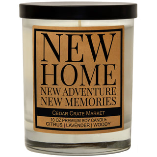 New Home New Adventures New Memories Soy Candle
