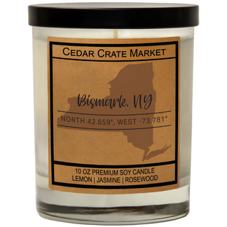 Custom State Pride Coordinates Soy Candle