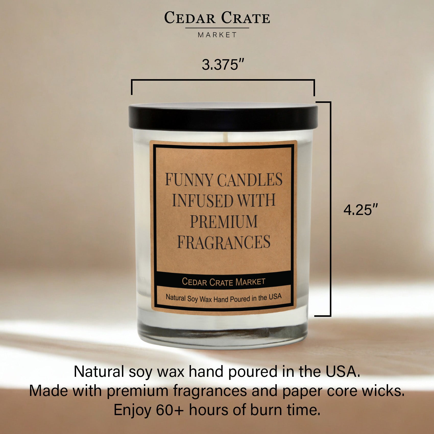 Hello Retirement Signature Candle