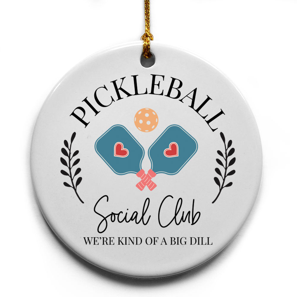 Pickleball Social Club Keepsake Ornament
