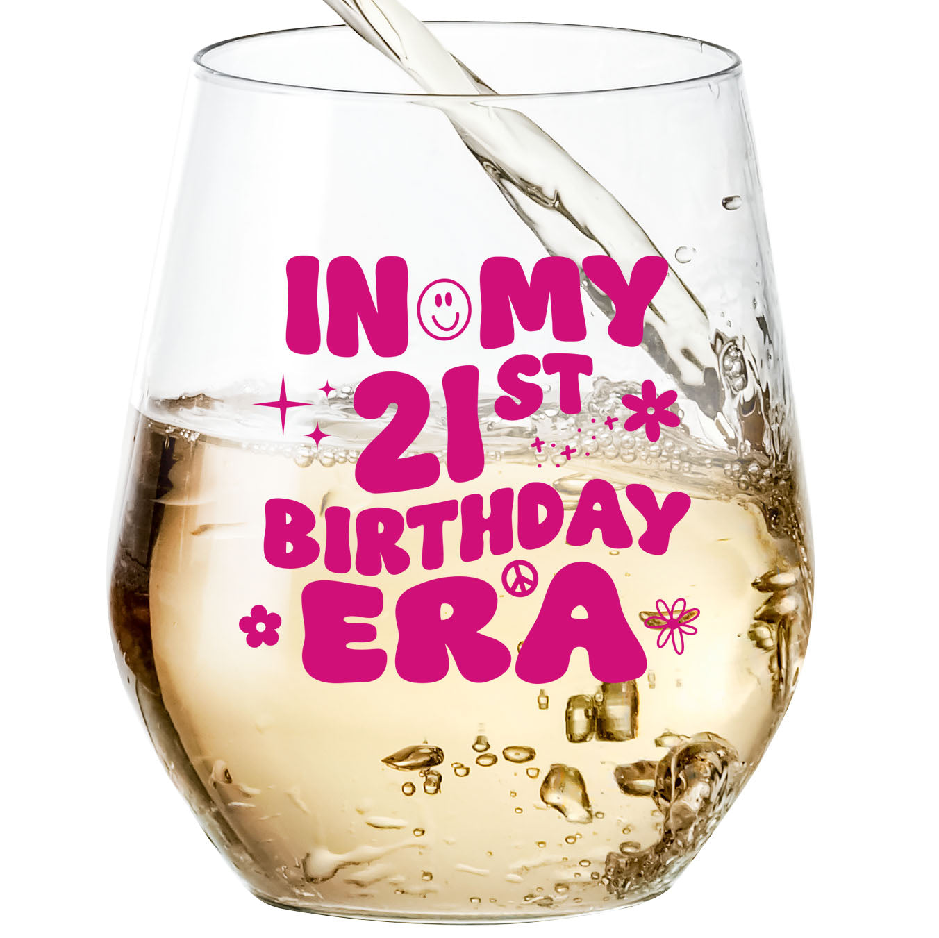 Birthday Gift Funny Wine Glass