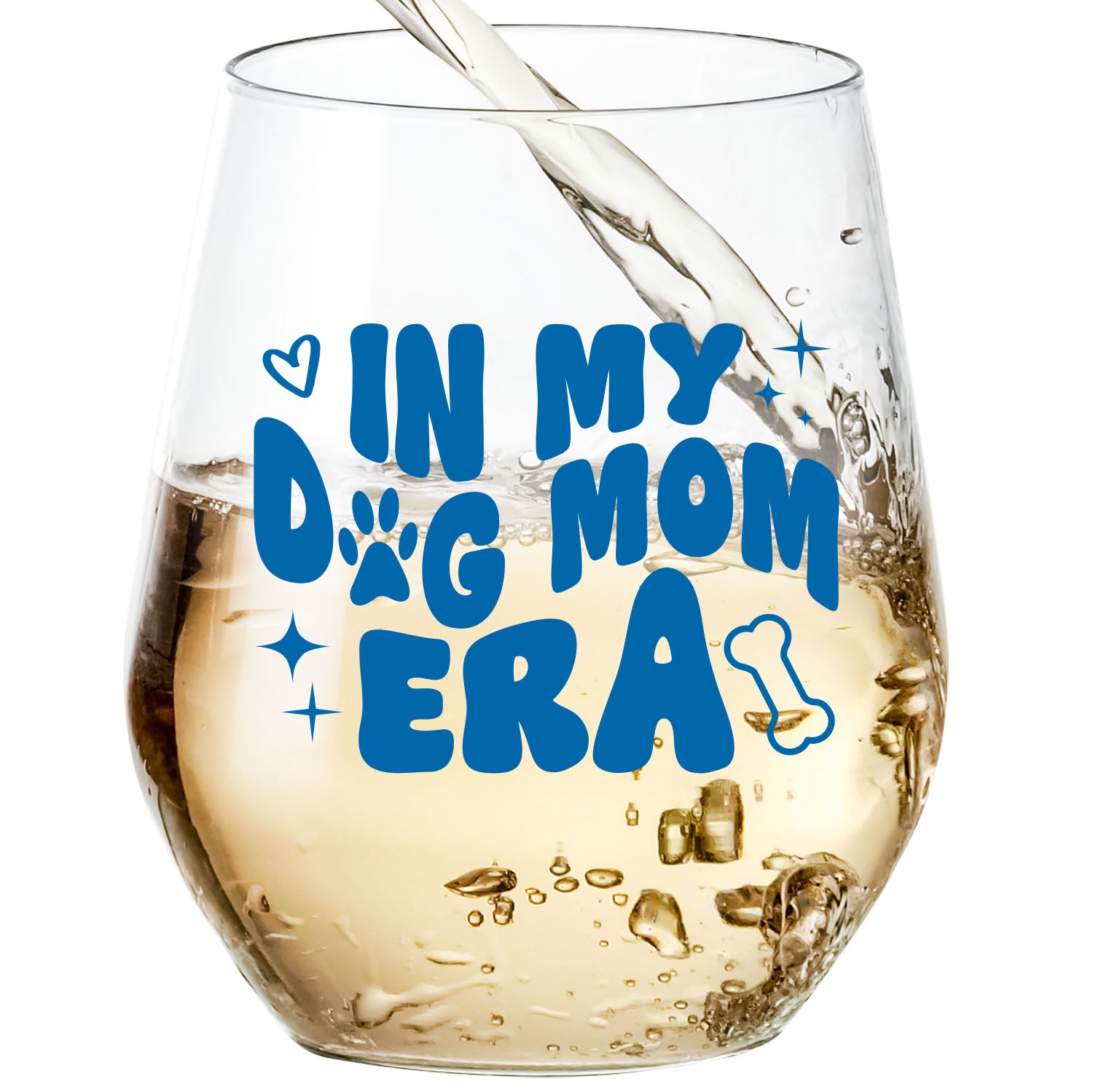 In My Dog Mom Era Wine Glass