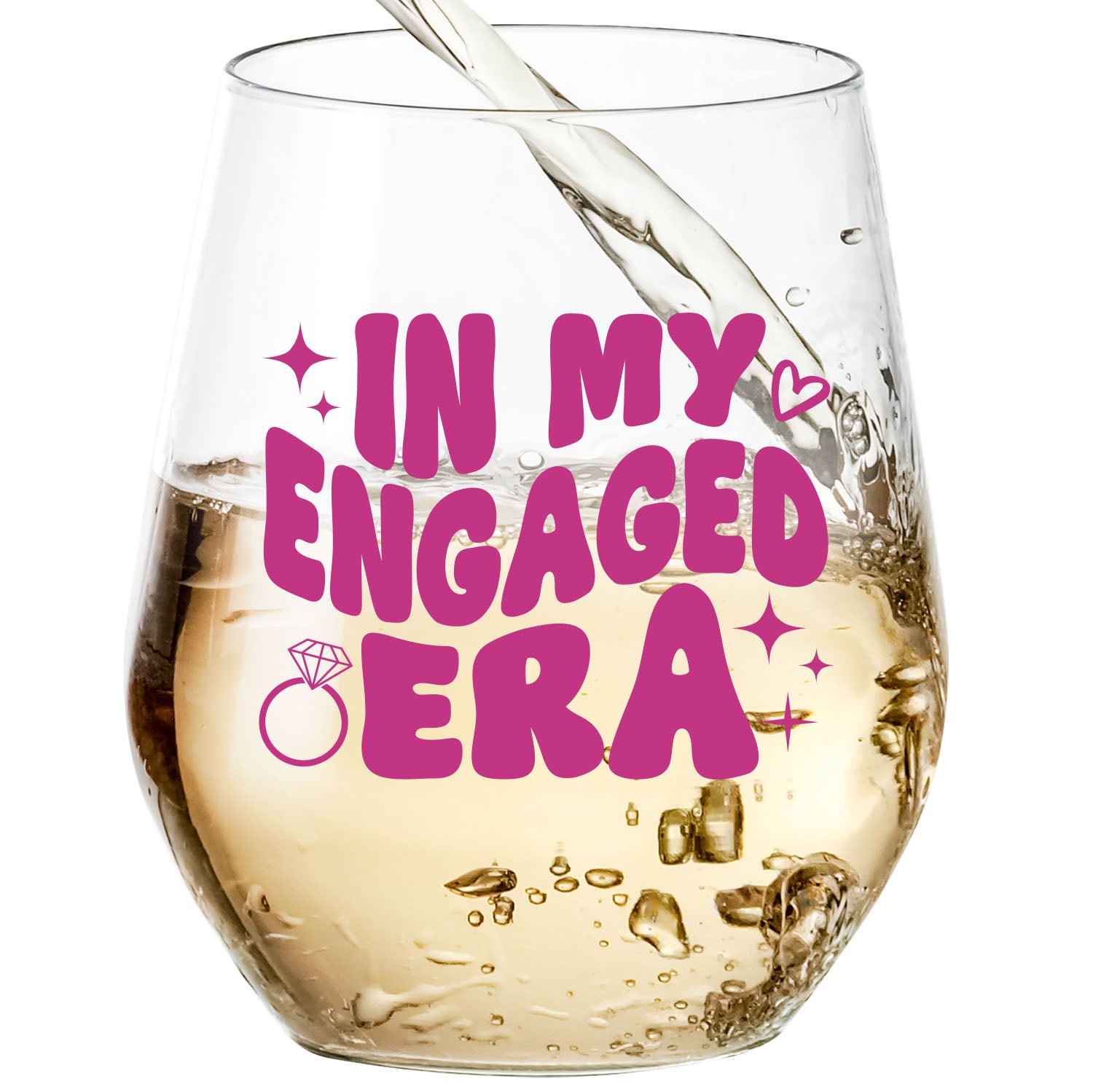 In My Engaged Era Wine Glass