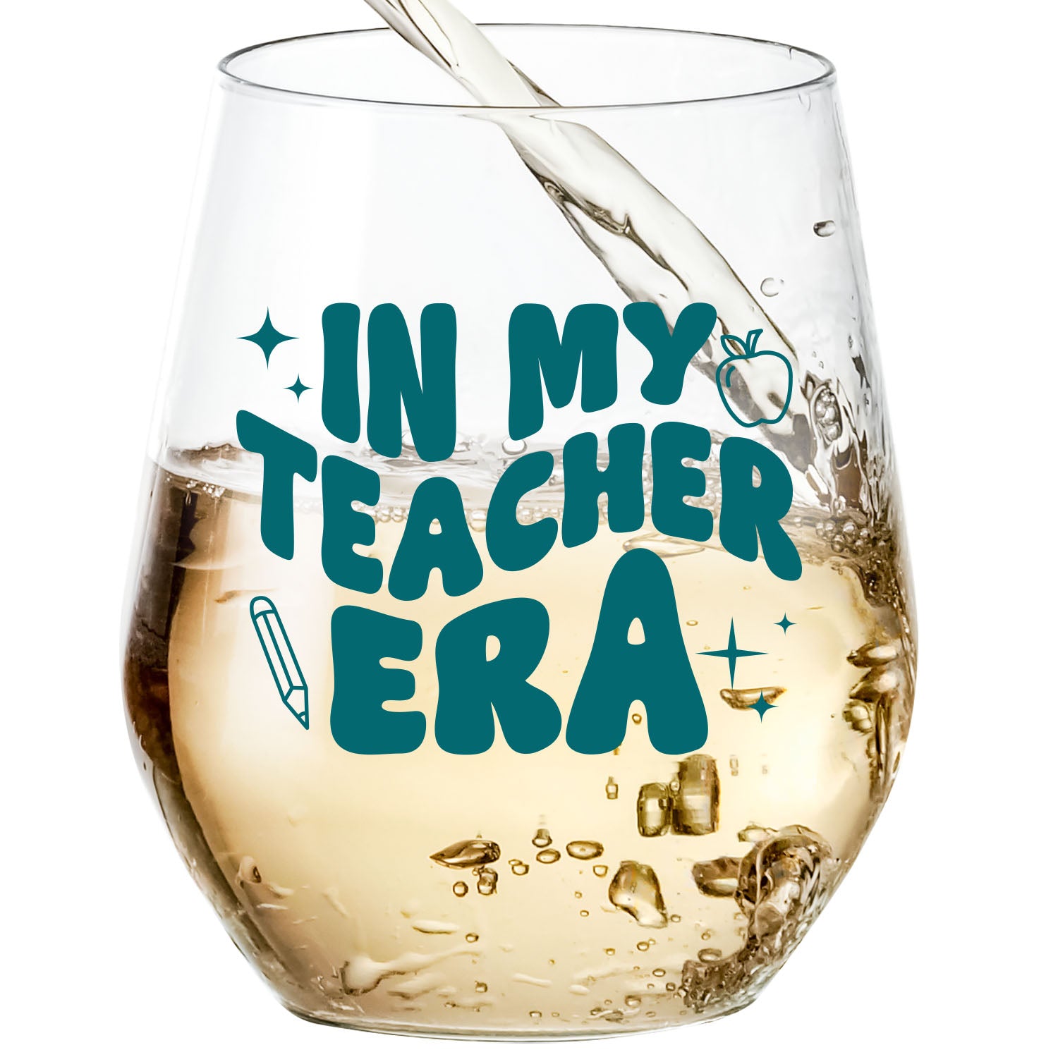 In My Teacher Era Wine Glass