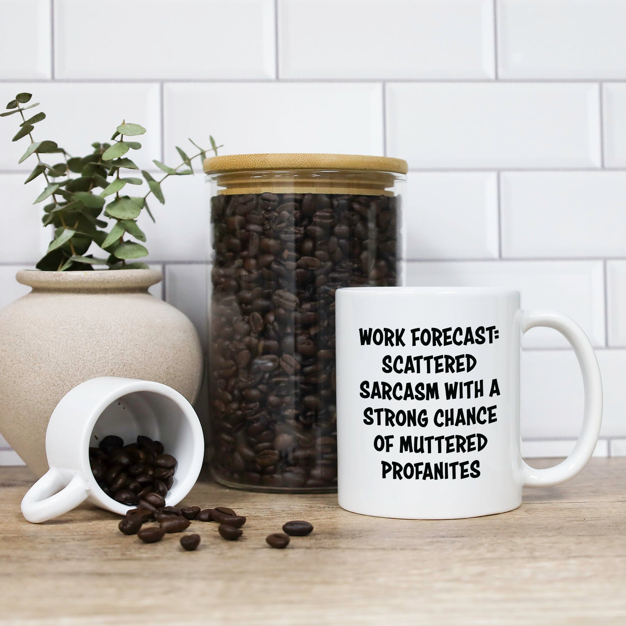 Work Forecast: Scattered Sarcasm With A Chance Of Muttered Profanities Mug