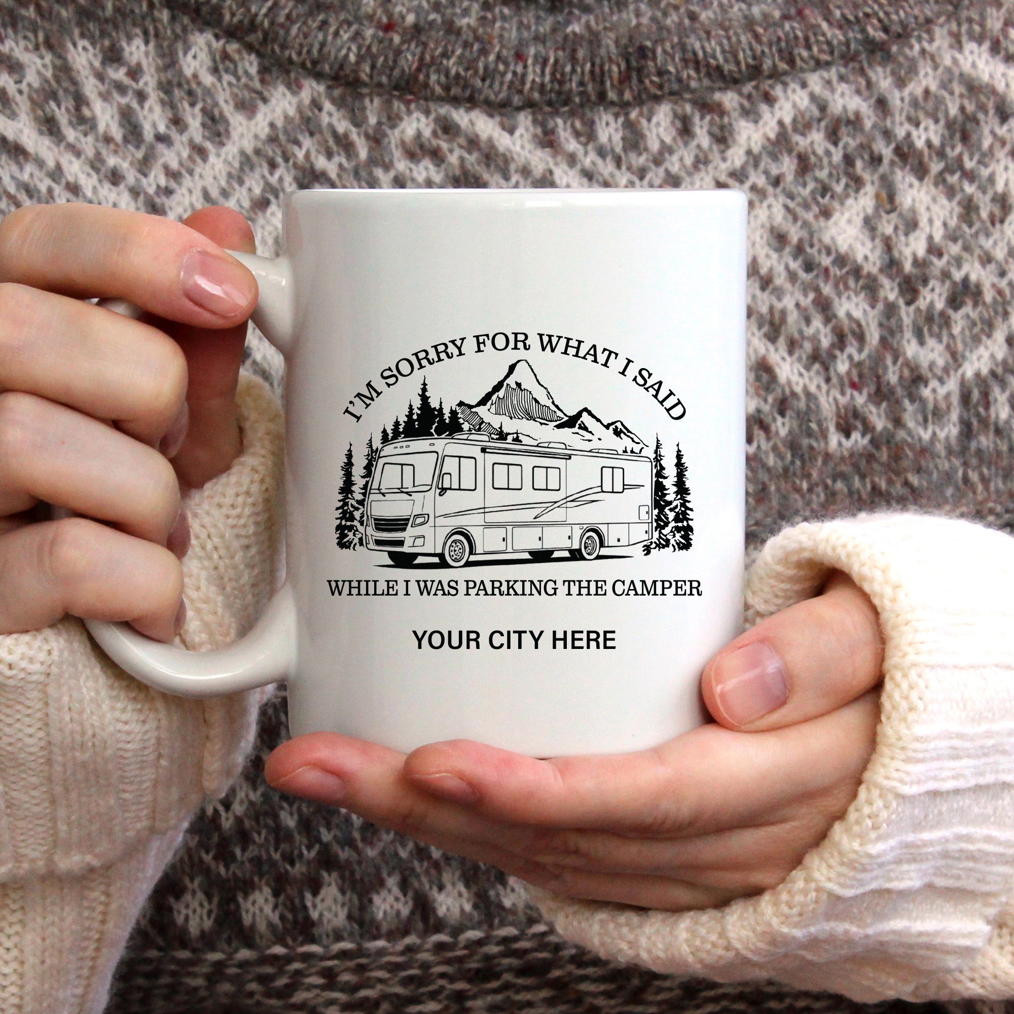Sorry For What I Said While Parking Morohome Mountain Name Drop Mug