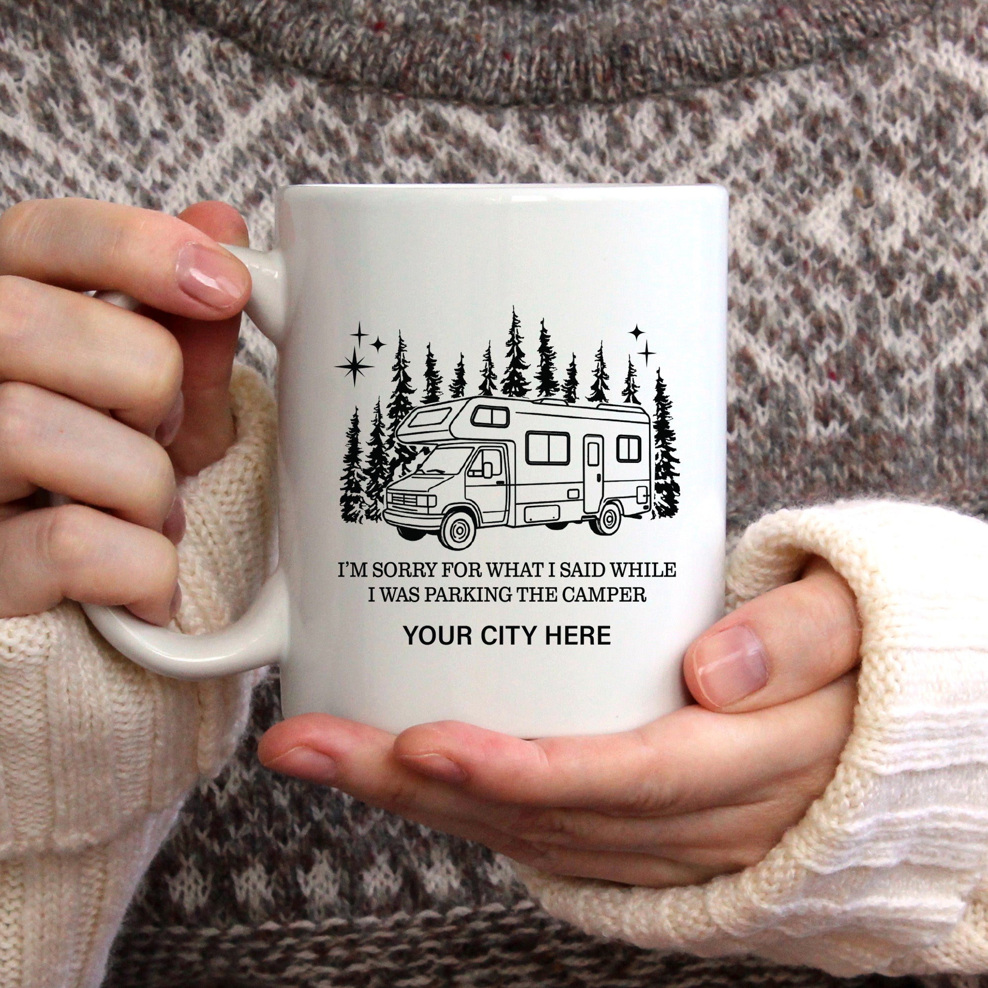 Sorry For What I Said While Parking RV Forest Name Drop Mug