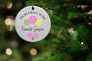 Pickleball Is My Favorite Season Keepsake Ornament
