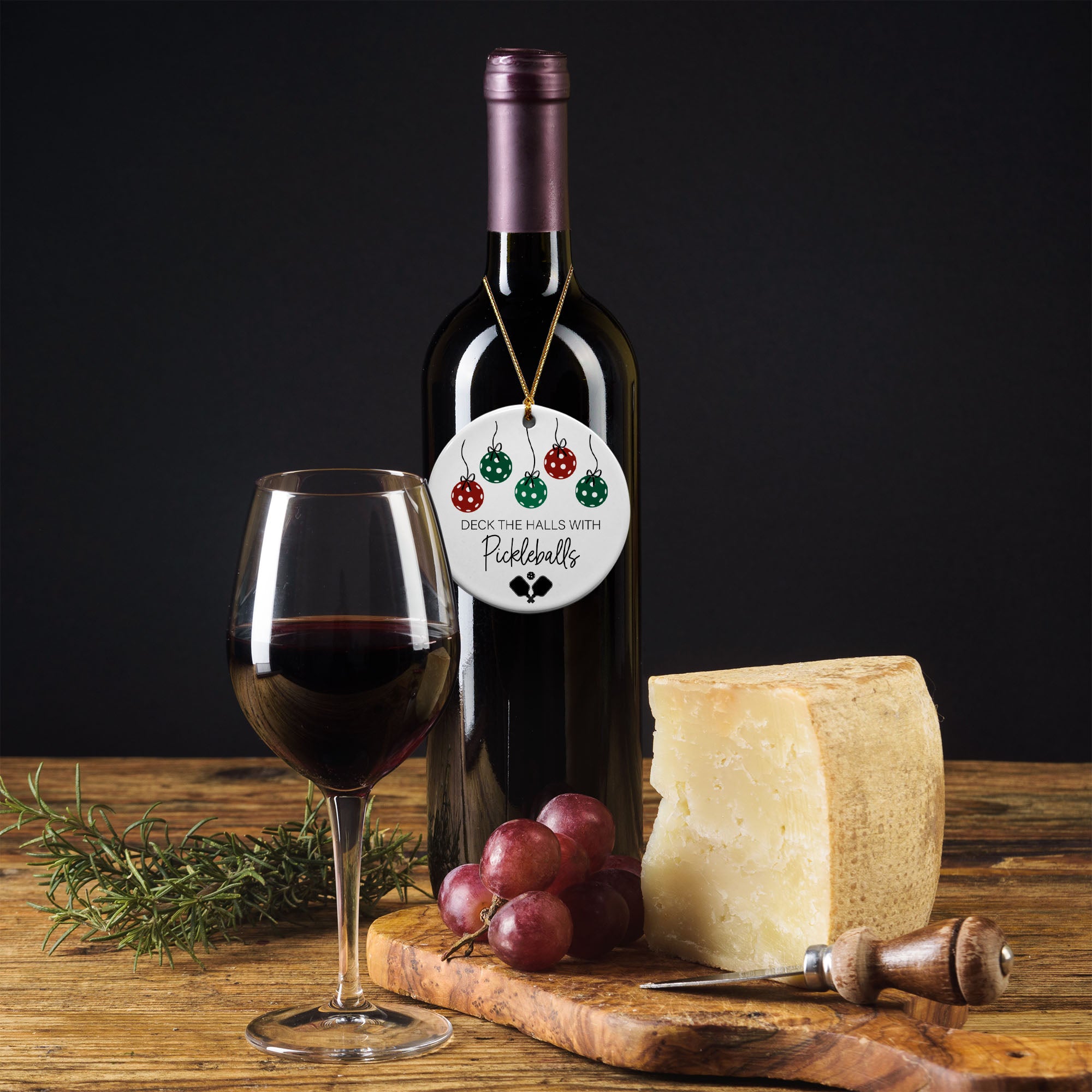 Deck The Halls With Pickleballs Keepsake Ornament