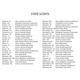Custom State Pride Coordinates Soy Candle
