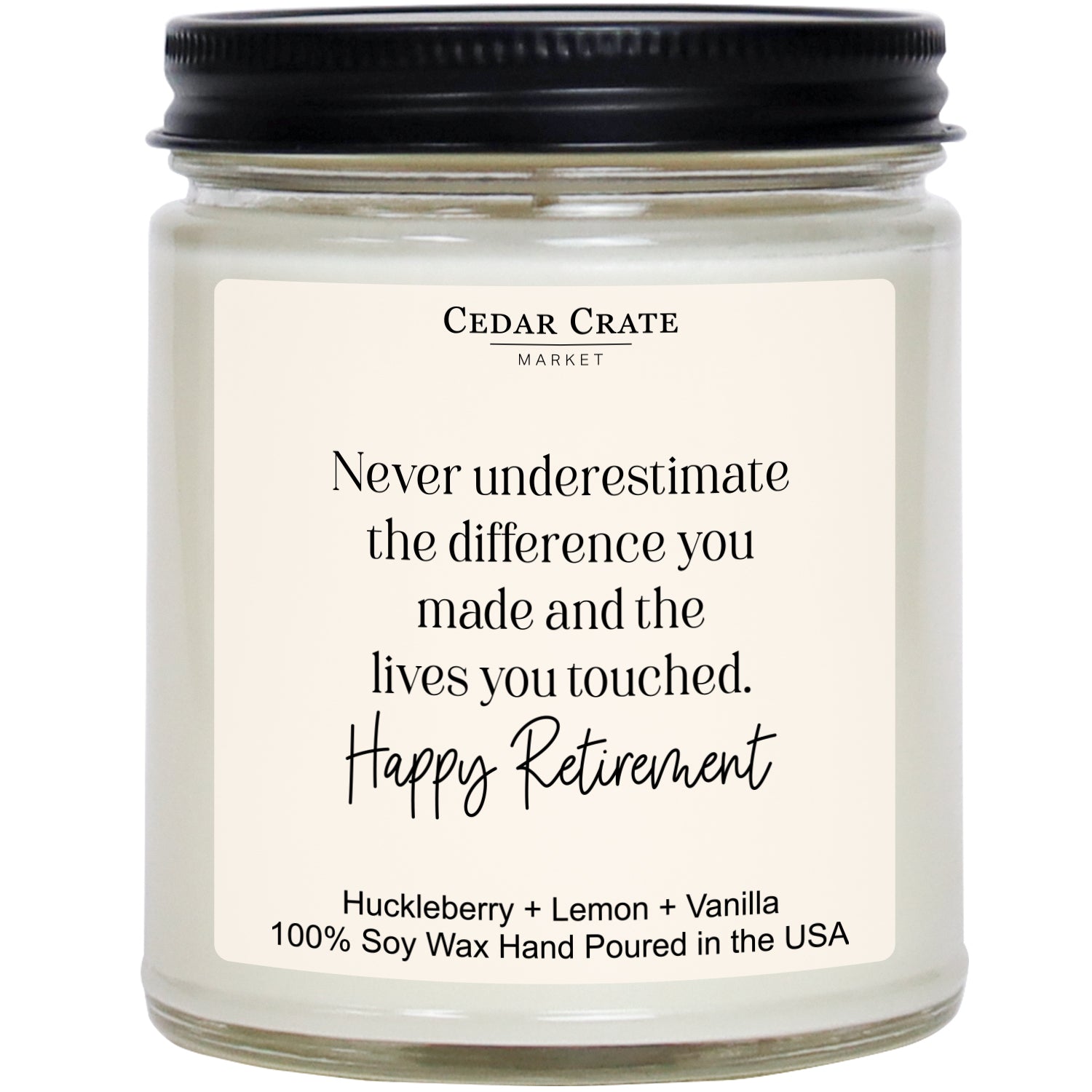 Never Underestimate The Difference You Made White Jar Candle
