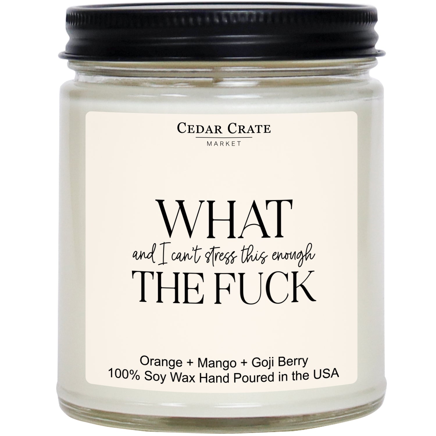What (And I Can't Stress This Enough) The Fuck White Jar Candle