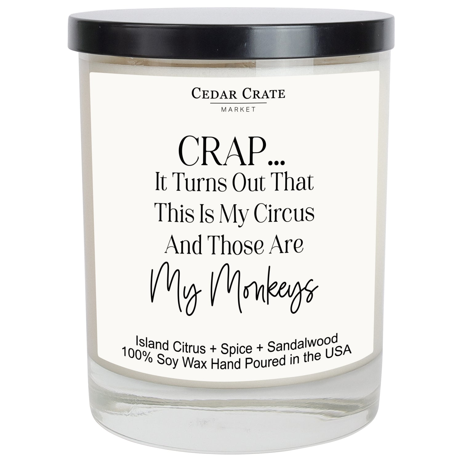 Crap… It Turns Out This Is My Circus White Candle