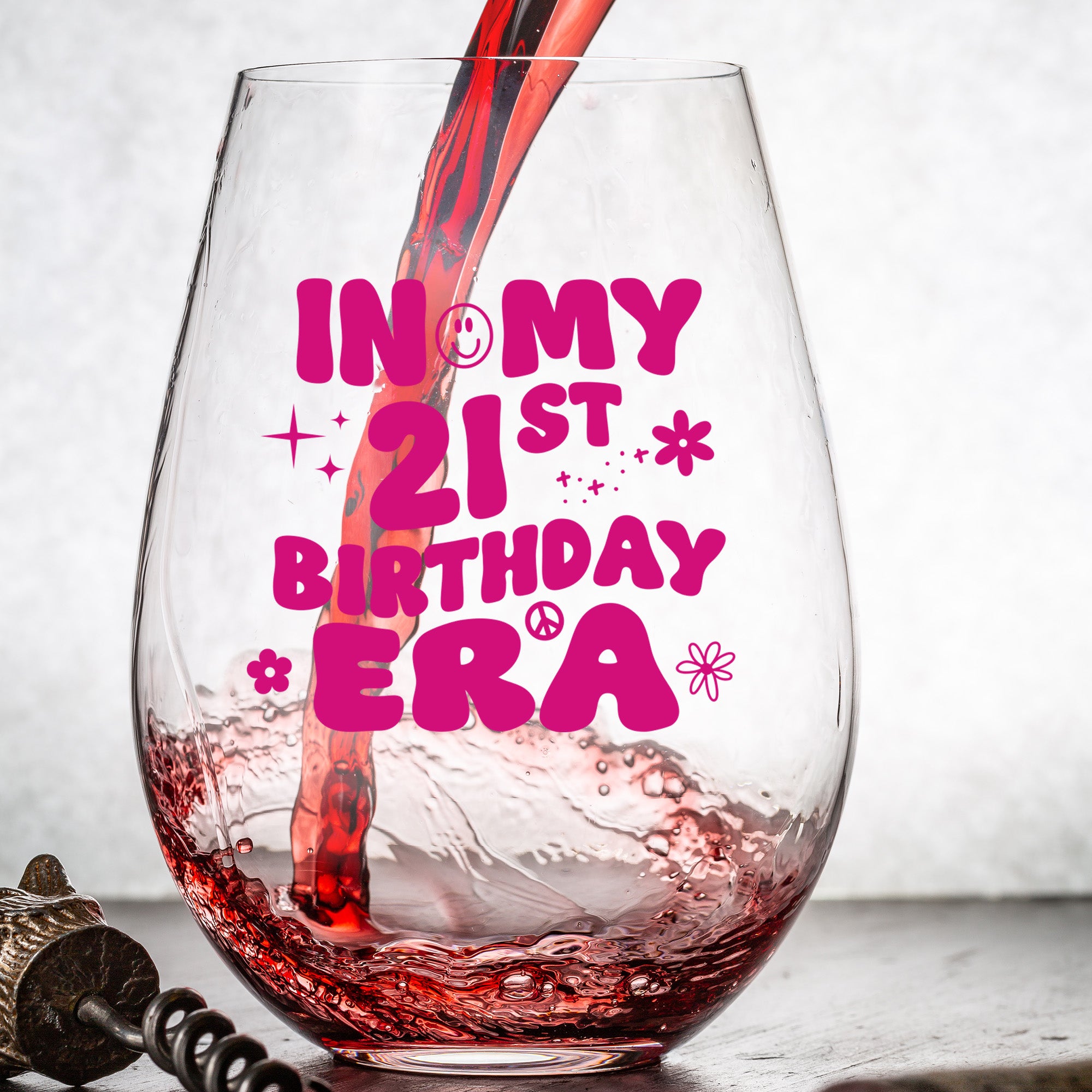 In My 21st Birthday Era Wine Glass
