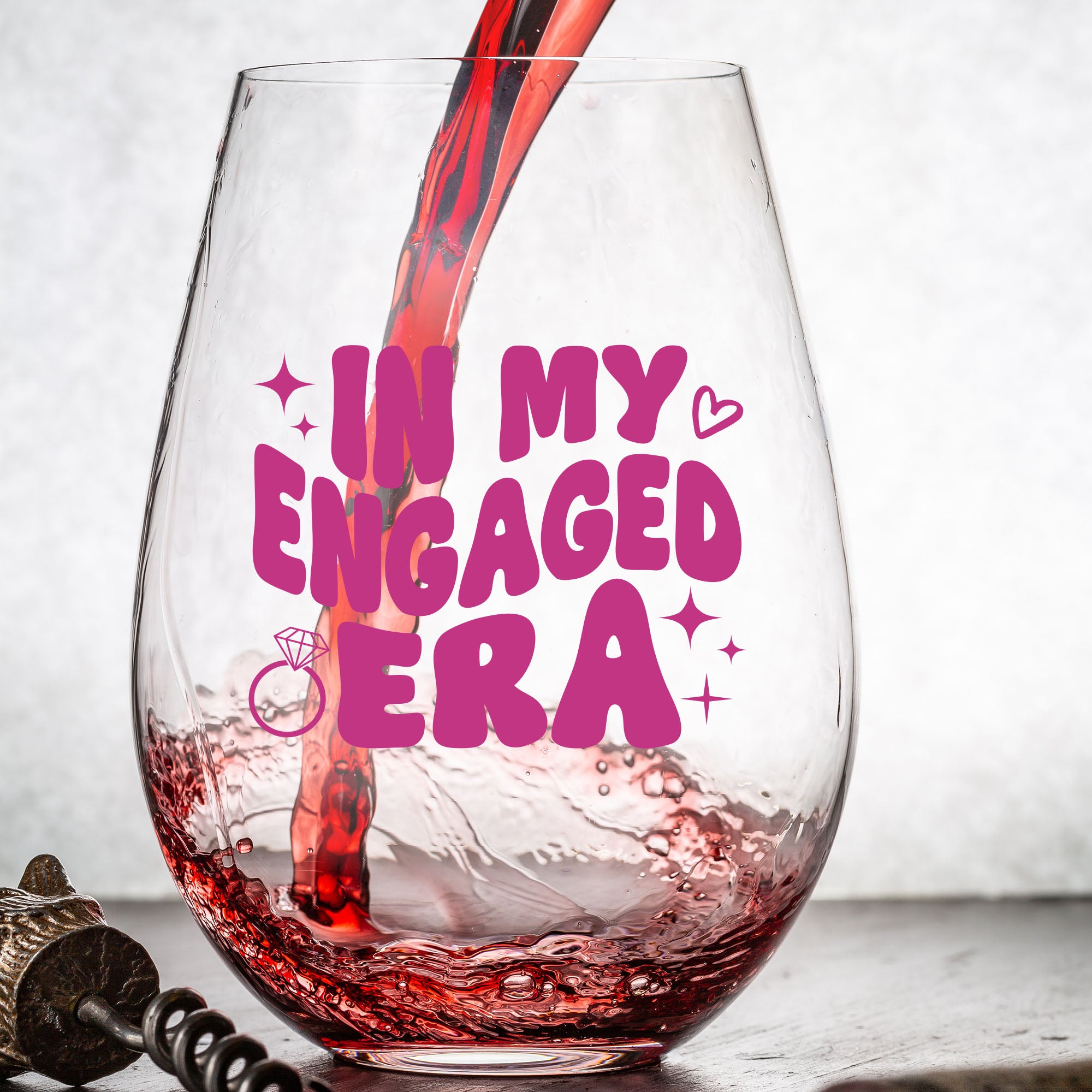 In My Engaged Era Wine Glass