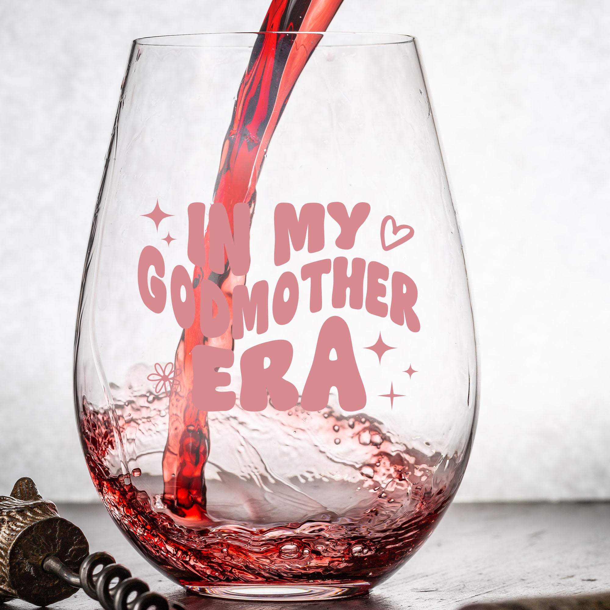 In My Godmother Era Wine Glass