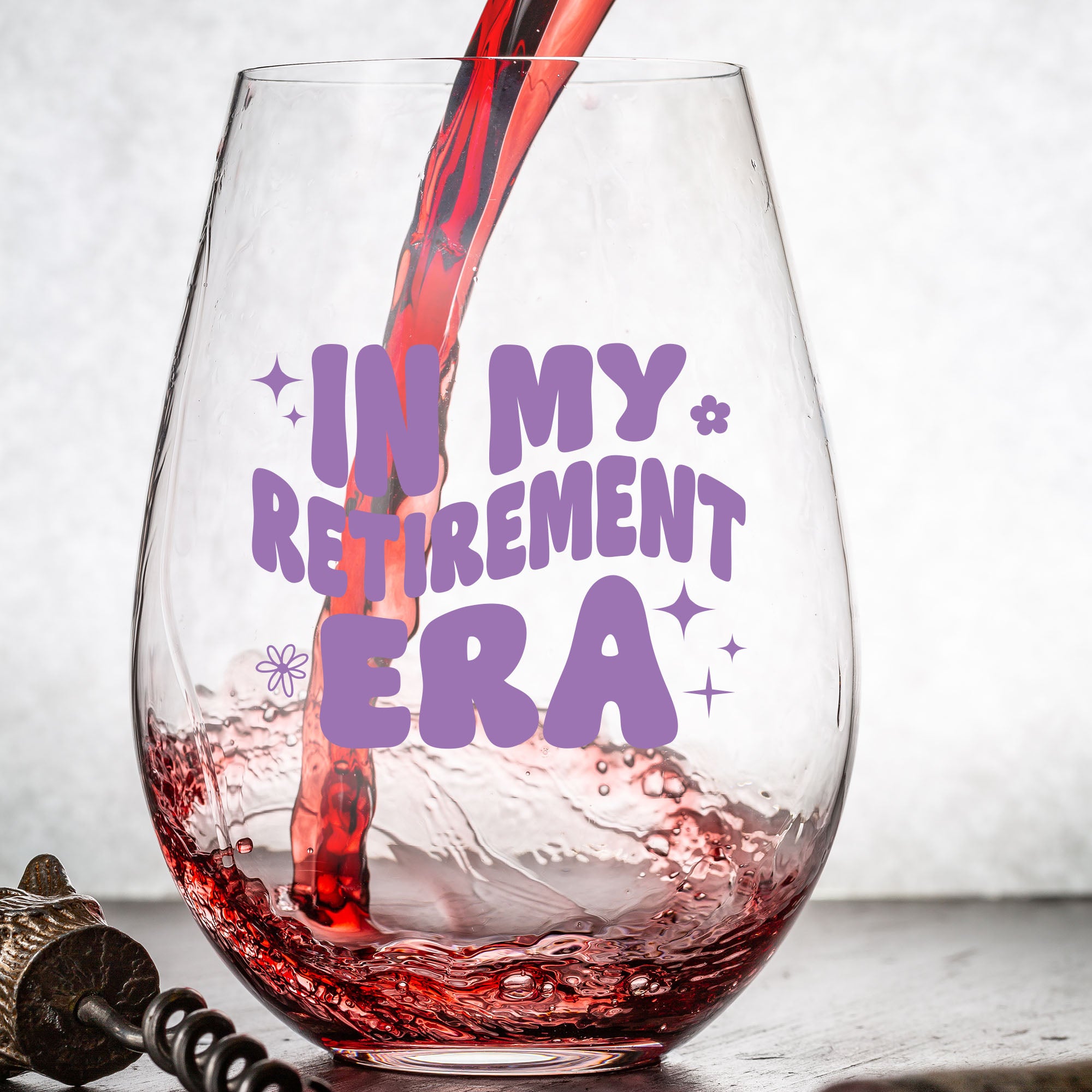 In My Retirement Era Wine Glass