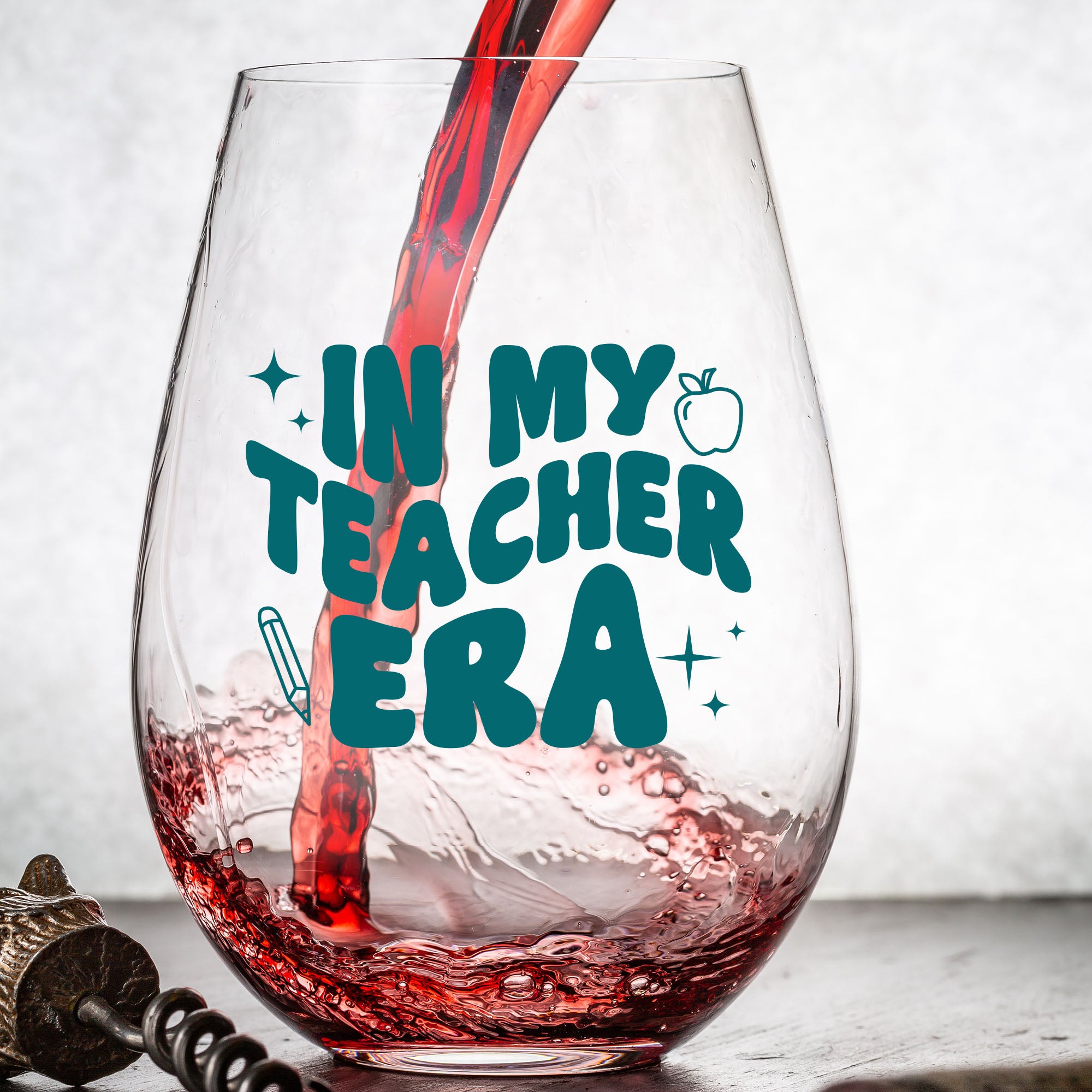 In My Teacher Era Wine Glass