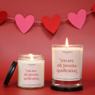 You Are My Favorite Notification Soy Candle