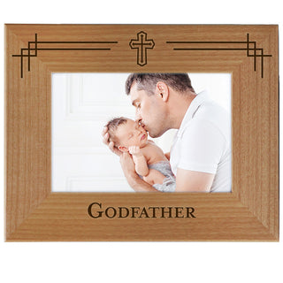 Godfather - Engraved Natural Wood Photo Frame