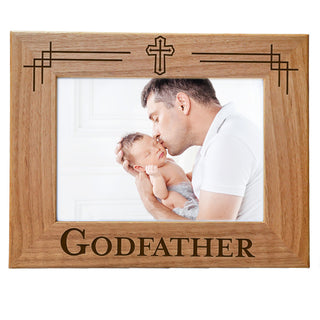 Godfather - Engraved Natural Wood Photo Frame
