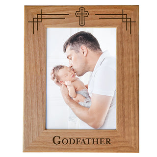 Godfather - Engraved Natural Wood Photo Frame