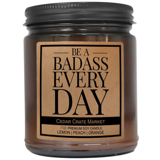 Be a Badass Everyday Amber Jar