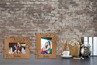 Besties Wood Photo Frame