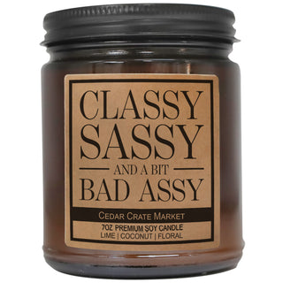 Classy Sassy And A Bit Bad Assy Amber Jar