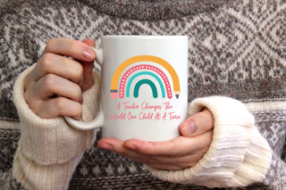 A Teacher Changes The World One Child At A Time - Coffee Mug