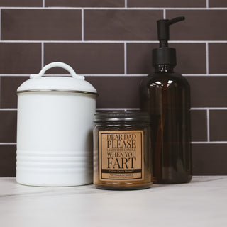 Dear Dad Please Light This When You Fart Amber Jar