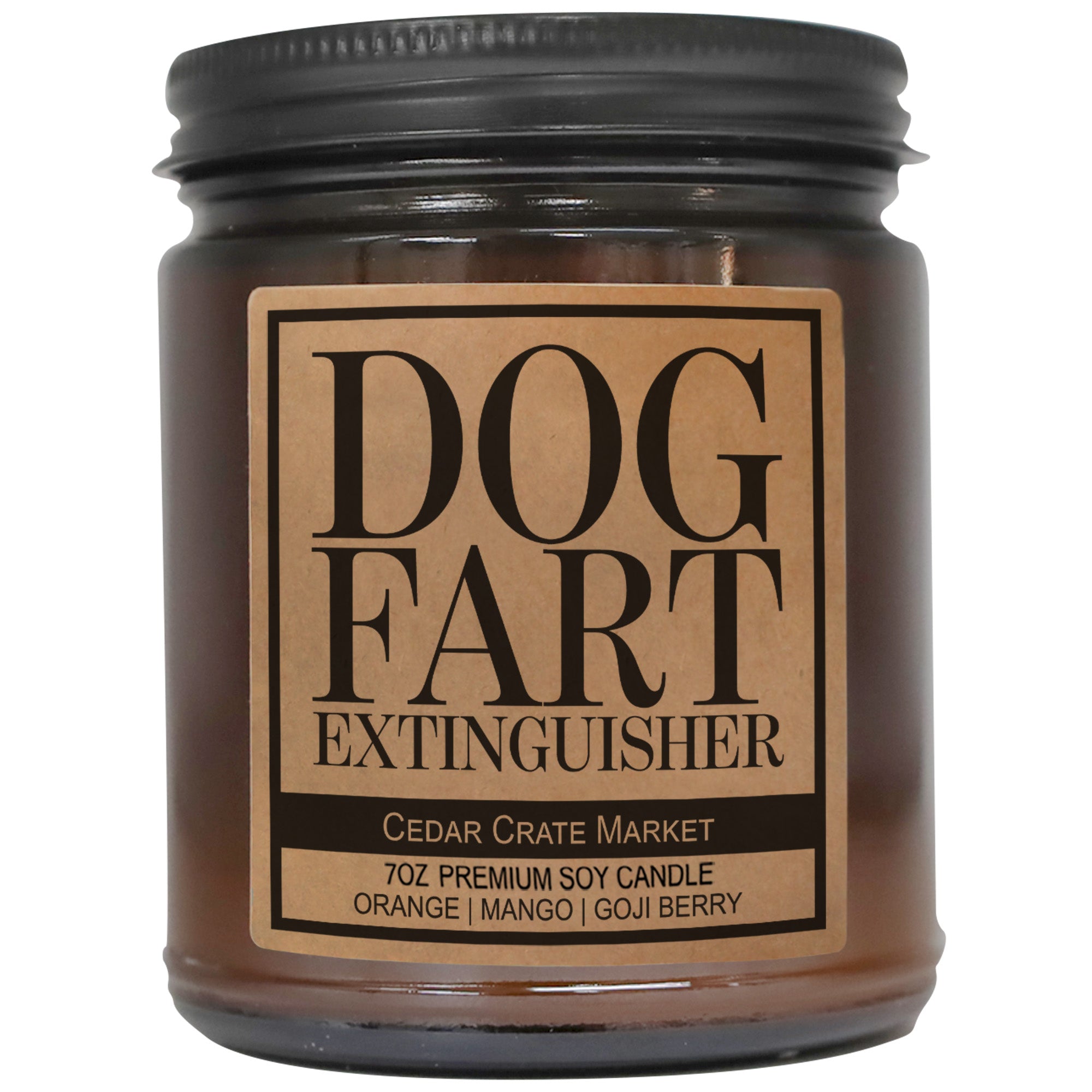 Dog Fart Extinguisher Amber Jar