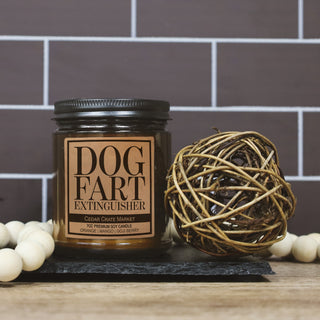 Dog Fart Extinguisher Amber Jar