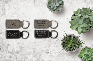 Drive Safe No One Else Will Tolerate Me - Vegan Leather Keychain