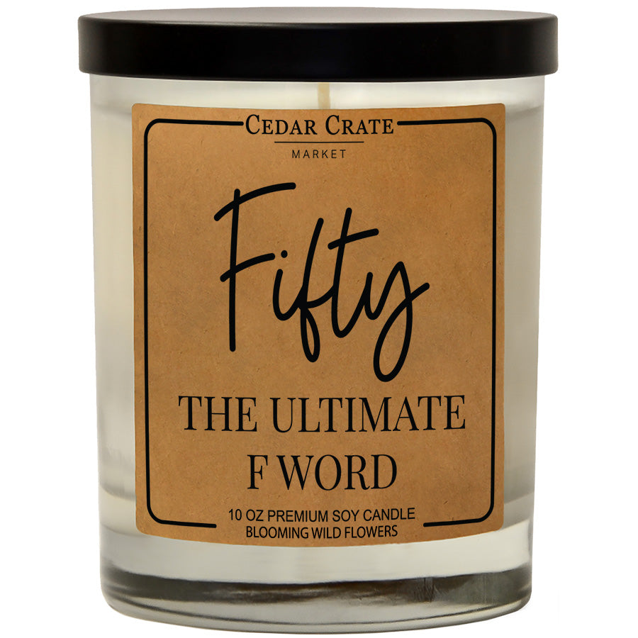 Fifty Is The Ultimate F Word - Kraft Candle
