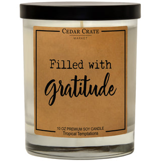 Filled With Gratitude Soy Candle