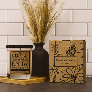 Good Friends Are Like Stars Soy Candle