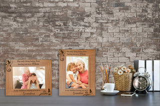 My Children Having You As A Grandma Wood Photo Frame