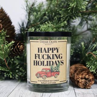 Happy Fucking Holidays Soy Candle