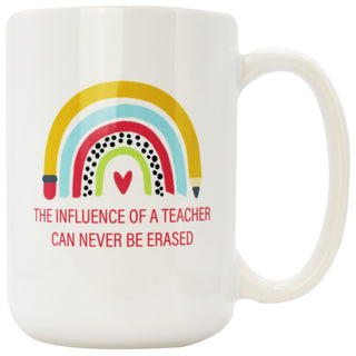 The Influence Of A Teacher Can Never Be Erased - Coffee Mug