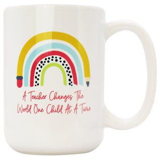 A Teacher Changes The World One Child At A Time - Coffee Mug