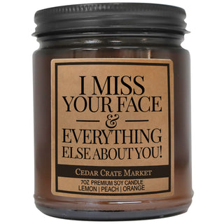 I Miss Your Face And Everything Else About You Amber Jar