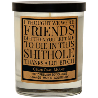 I Thought We Were Friends Soy Candle