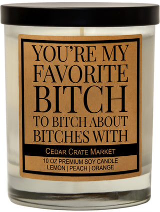 You're My Favorite Bitch to Bitch About Bitches With Soy Candle
