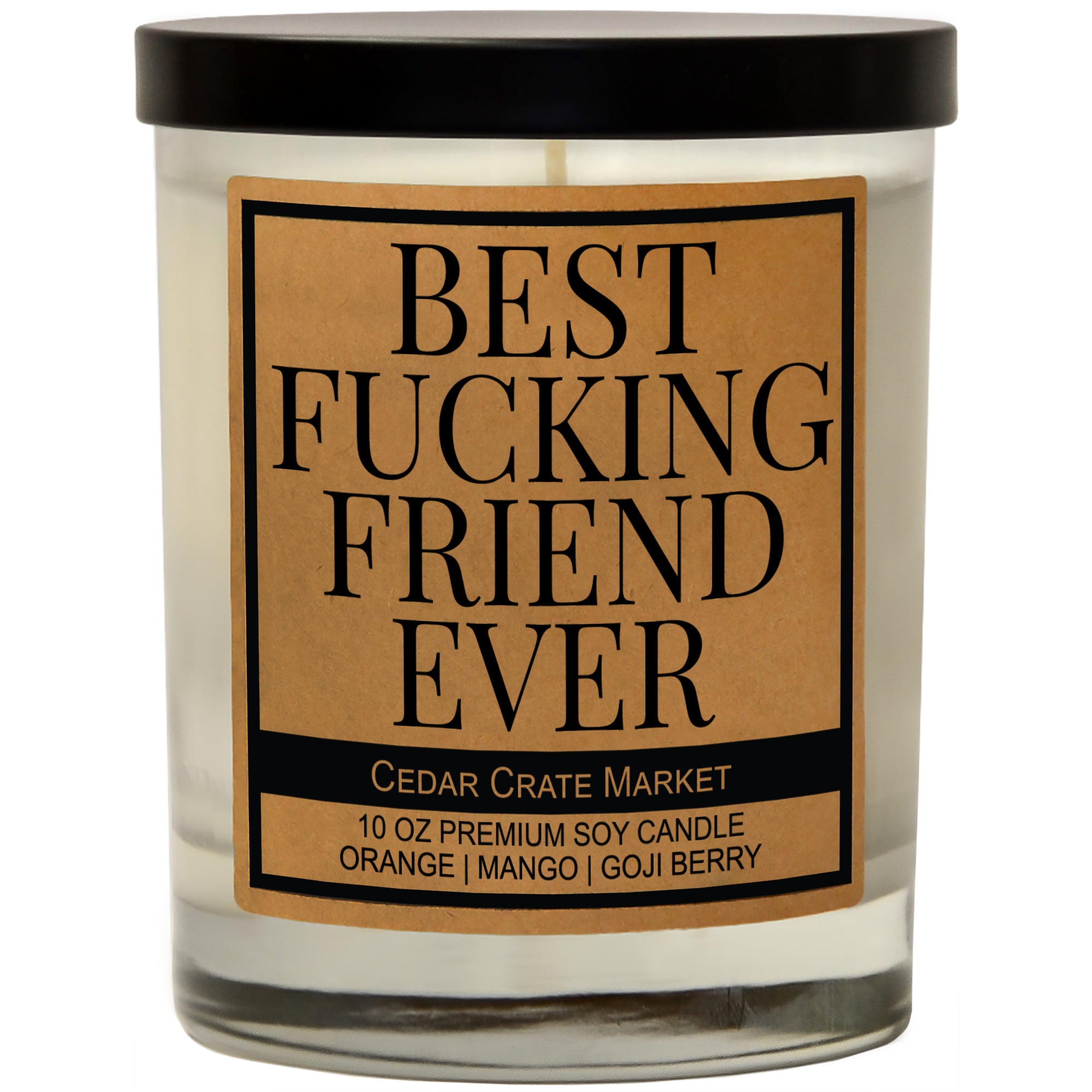 Best Fucking Friend Ever Soy Candle - Kraft