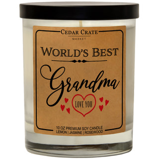 World's Best Grandma Love You Soy Candle