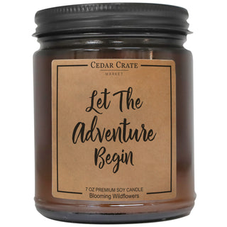 Let The Adventure Begin Amber Jar