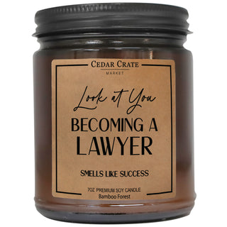 Look At You Becoming A Lawyer Smells Like Success Amber Jar