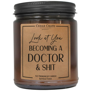Look At You Becoming A Doctor And Shit Amber Jar